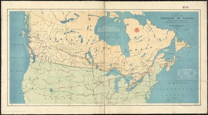 Canada's colour map of Canada's railways in 1878